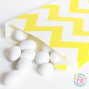 Yellow Chevron Goodie Bags